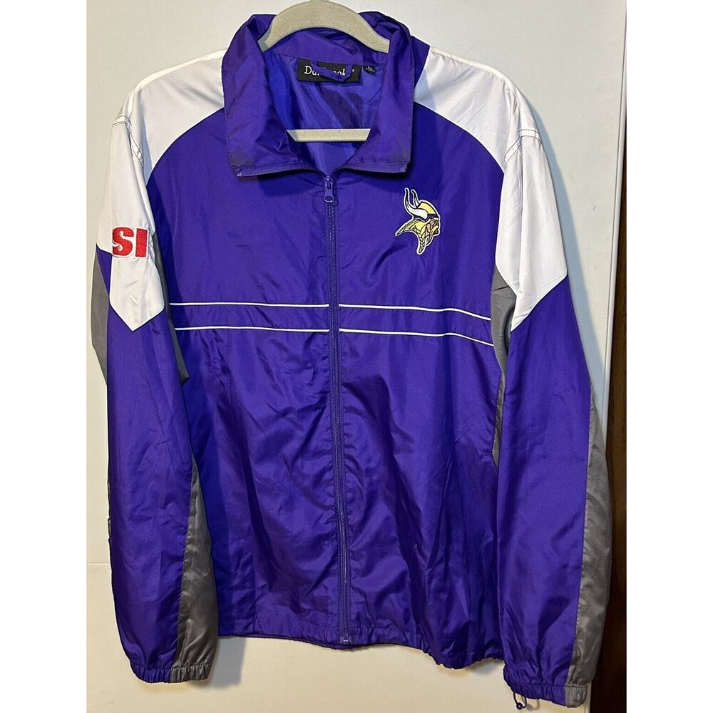 Sports Illustrated NFL Minnesota Vikings‎ WIndbreaker Mens Jacket Size Large